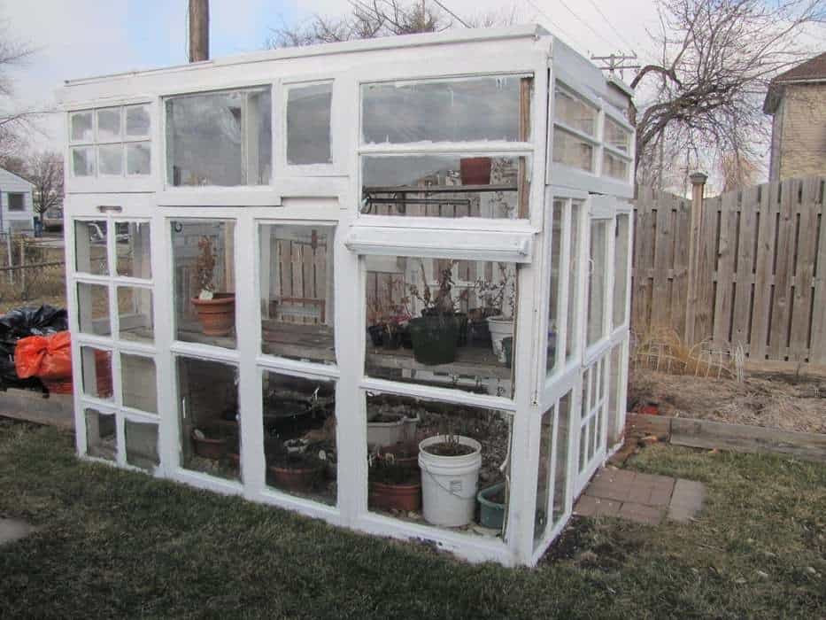 Recycled Windows Greenhouse
