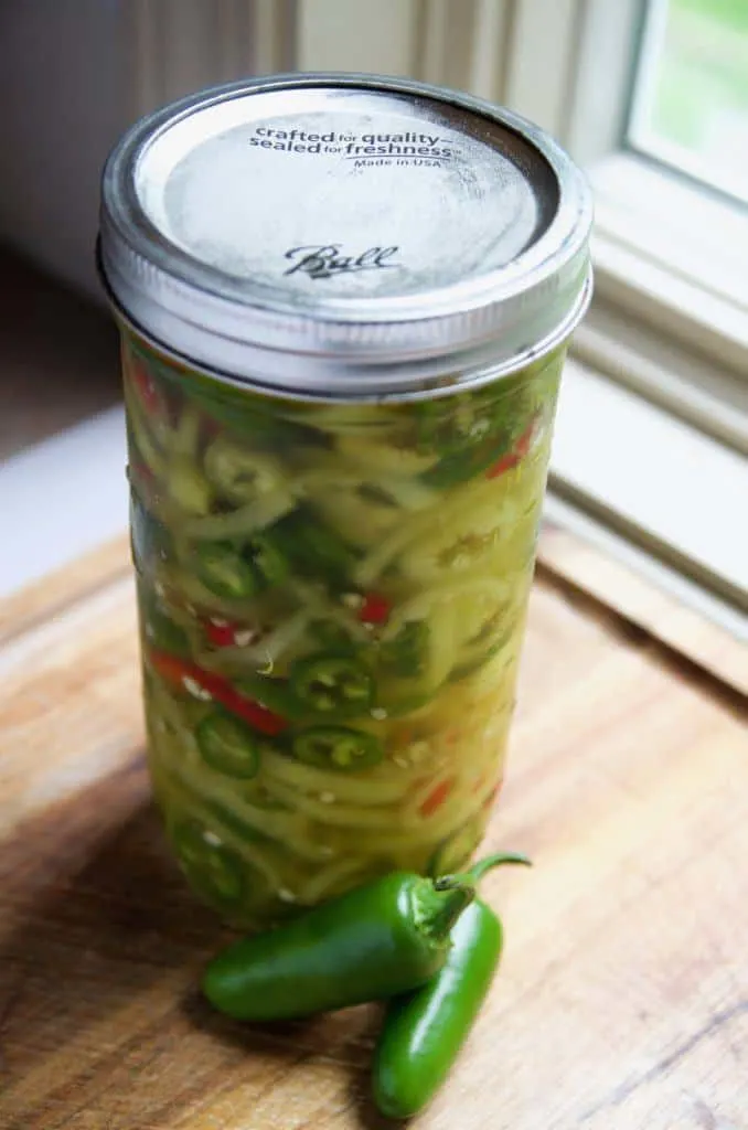 Homemade Pickled Hot Peppers