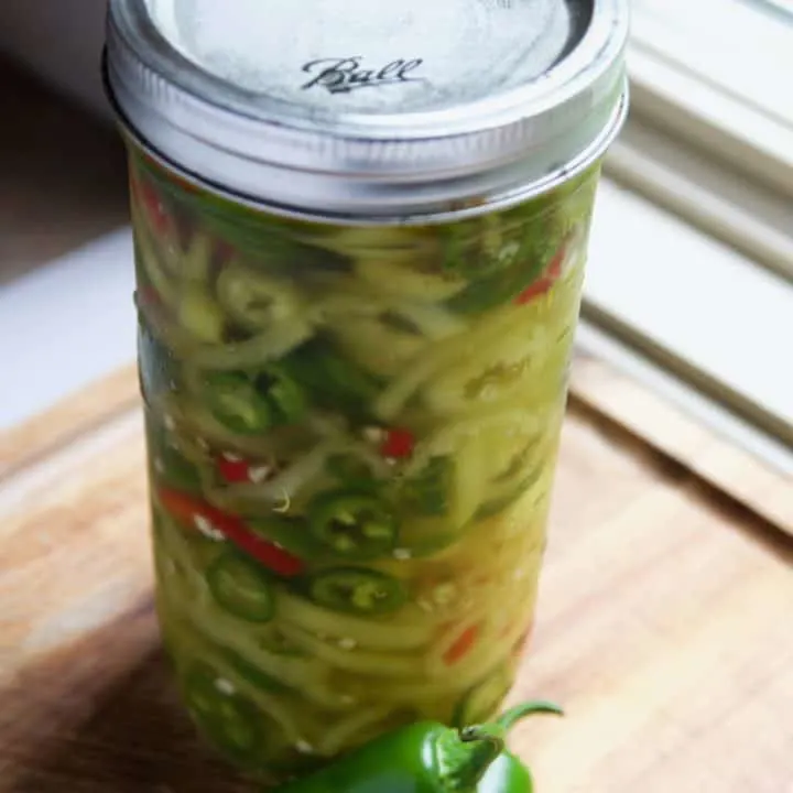 Homemade Quick Pickled Hot Peppers - No Canning Required!