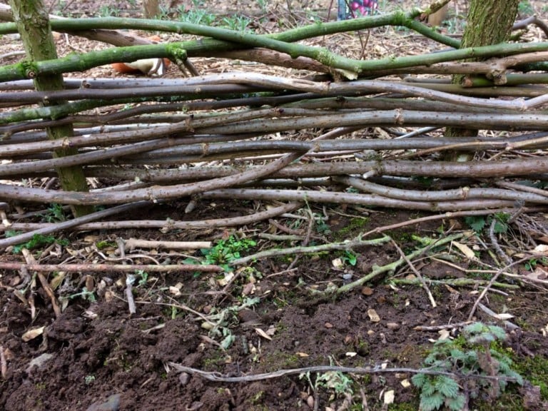 How To Make a Wattle Fence With Branches