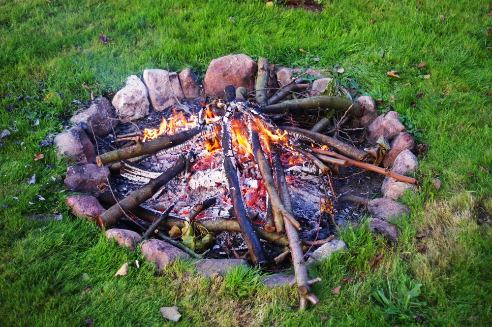 natural fire pit