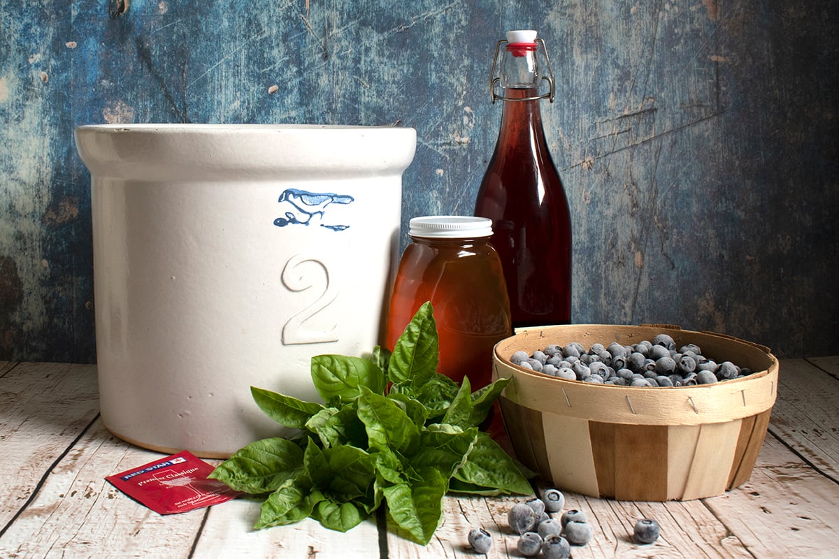 Easy Blueberry Basil Mead The Taste Of Summer In A Glass