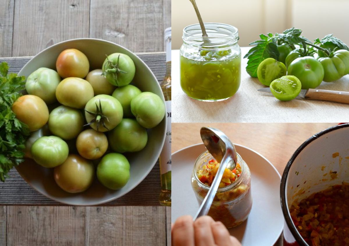 Quick Pickled Green Tomatoes