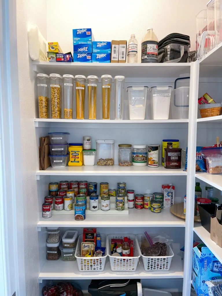 Neat and organized pantry