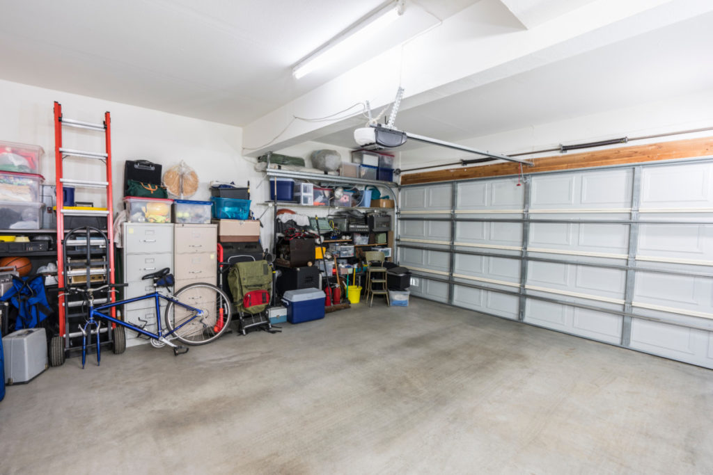 Clean and tidy garage.