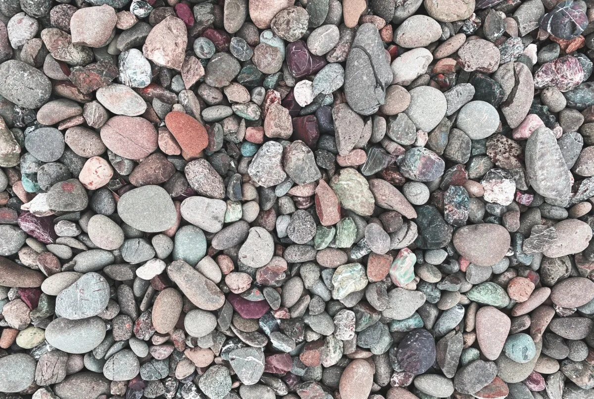 Different types of pebbles
