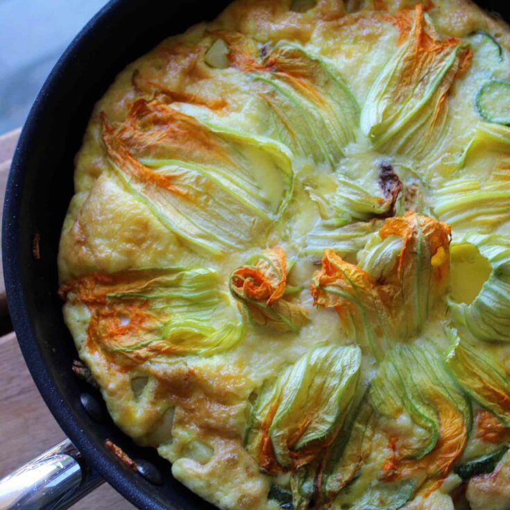 Image for Frittata di Zucchine e Fiori di Zucca (Italian Zucchini Frittata)