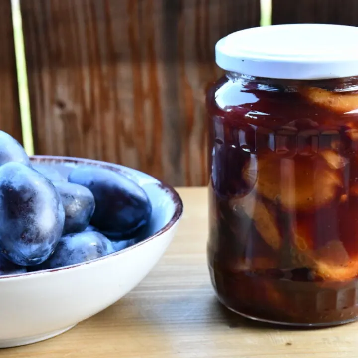 Spiced Pickled Plums