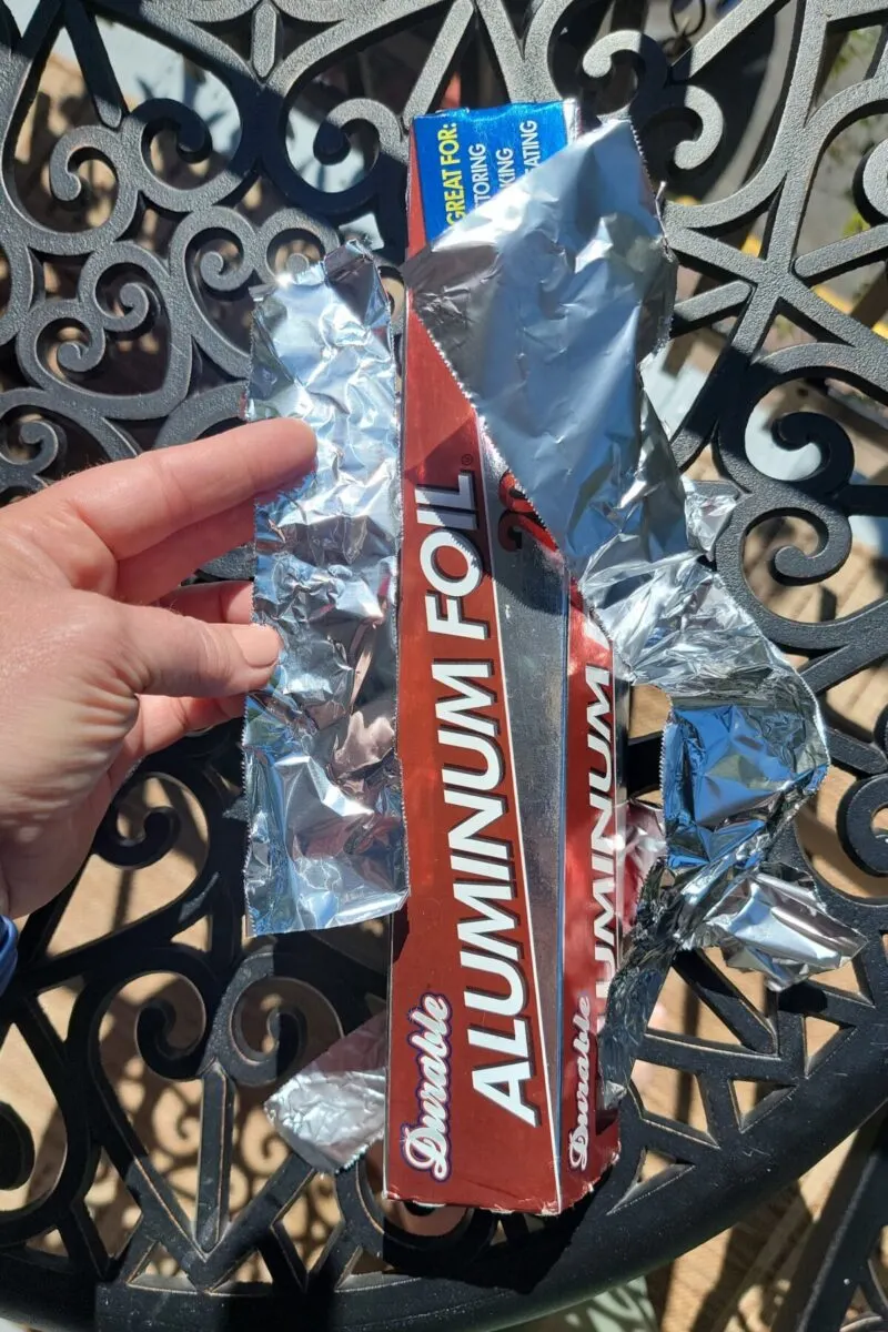 Aluminum foil. 