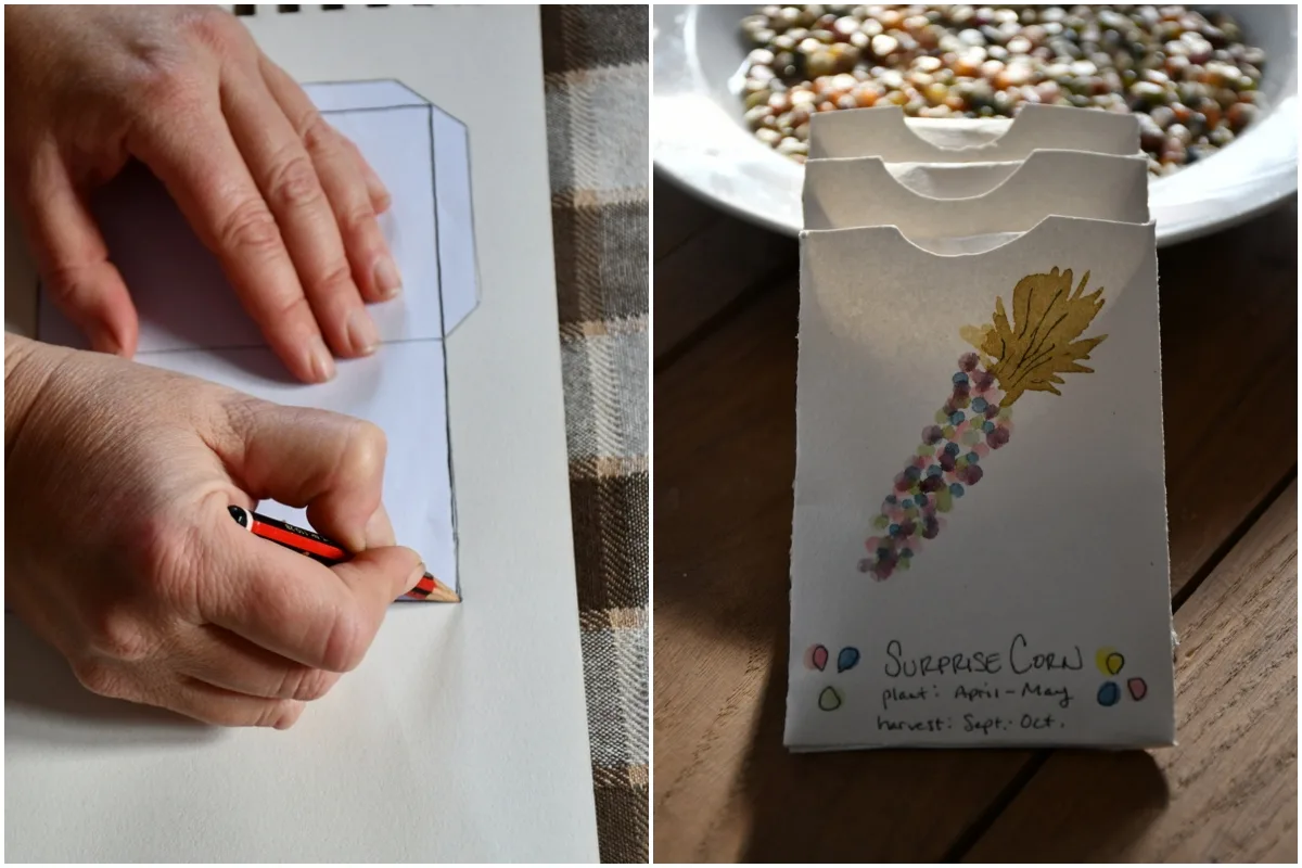 How to Make a Simple Paper Seed Envelope (packet) 
