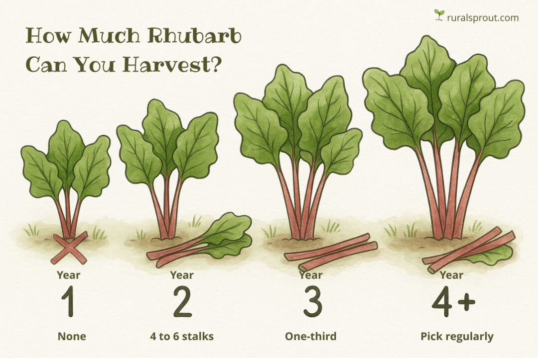 How Much Rhubarb Can You Harvest? (And Why You Need to Be Patient)
