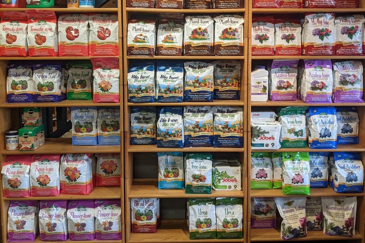 Selection of fertilizers