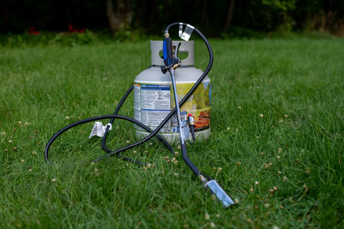 Propane torch with tank