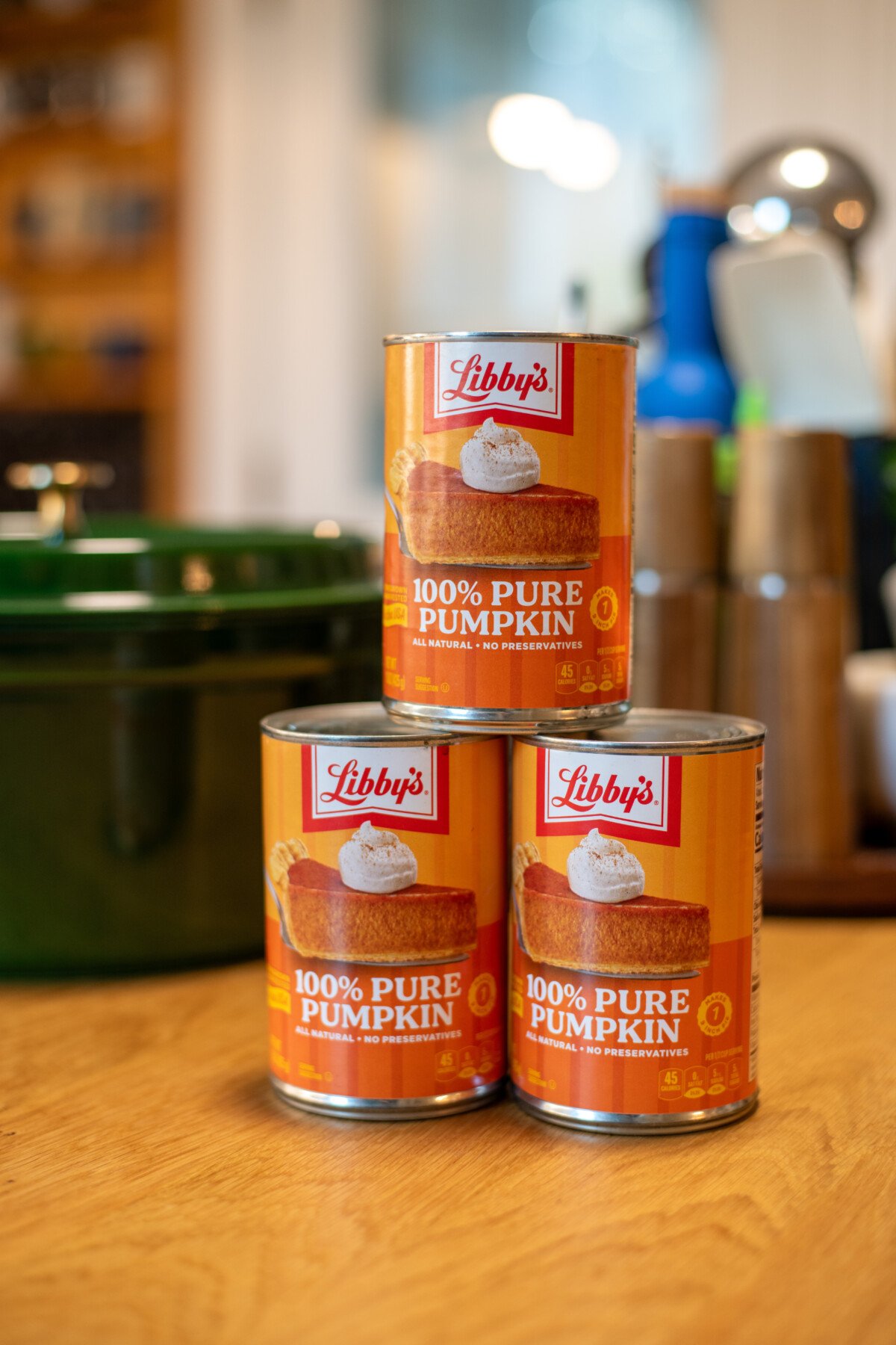 Cans of Libby's pumpkin puree