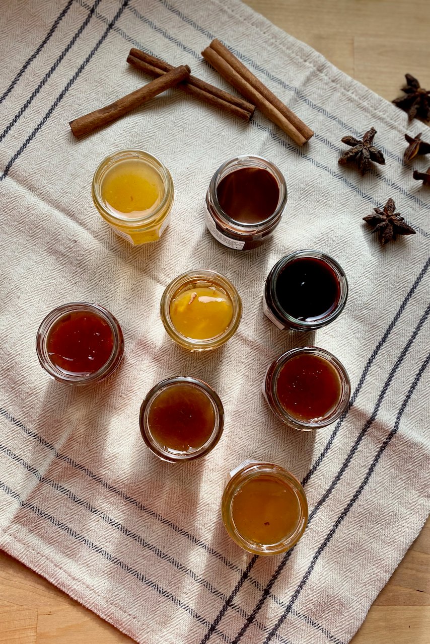 Jars of jam from Bonne Maman Advent calendar