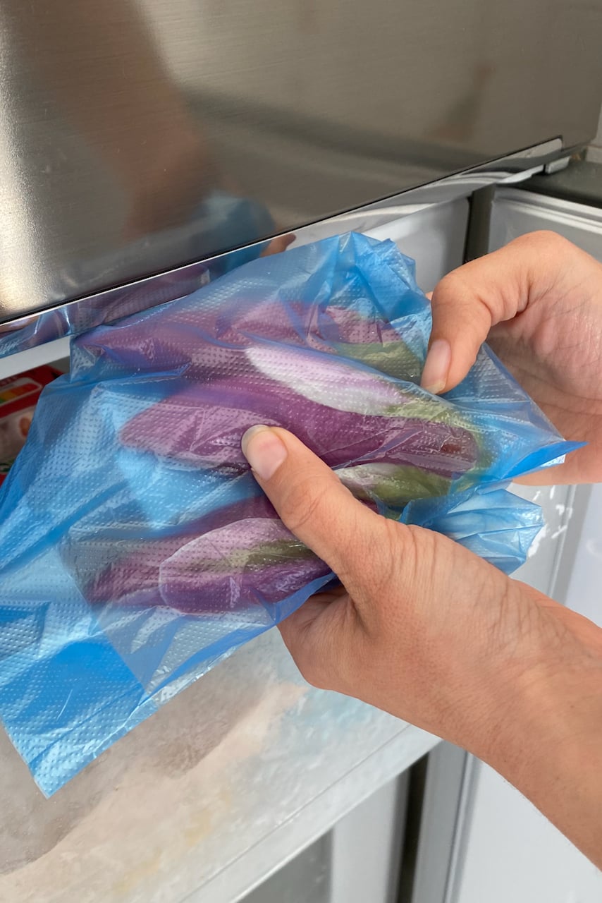 Freezing magnolia petals