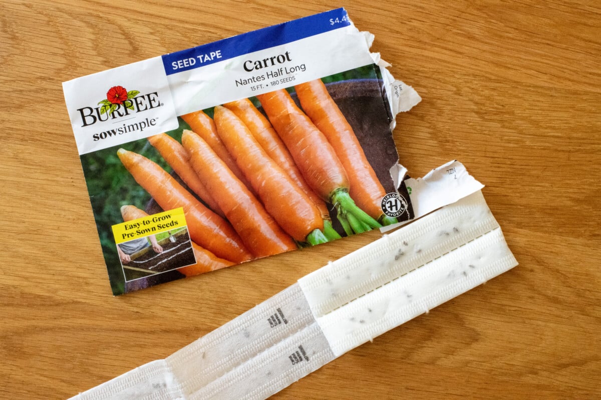 Burpee Carrot seed tape